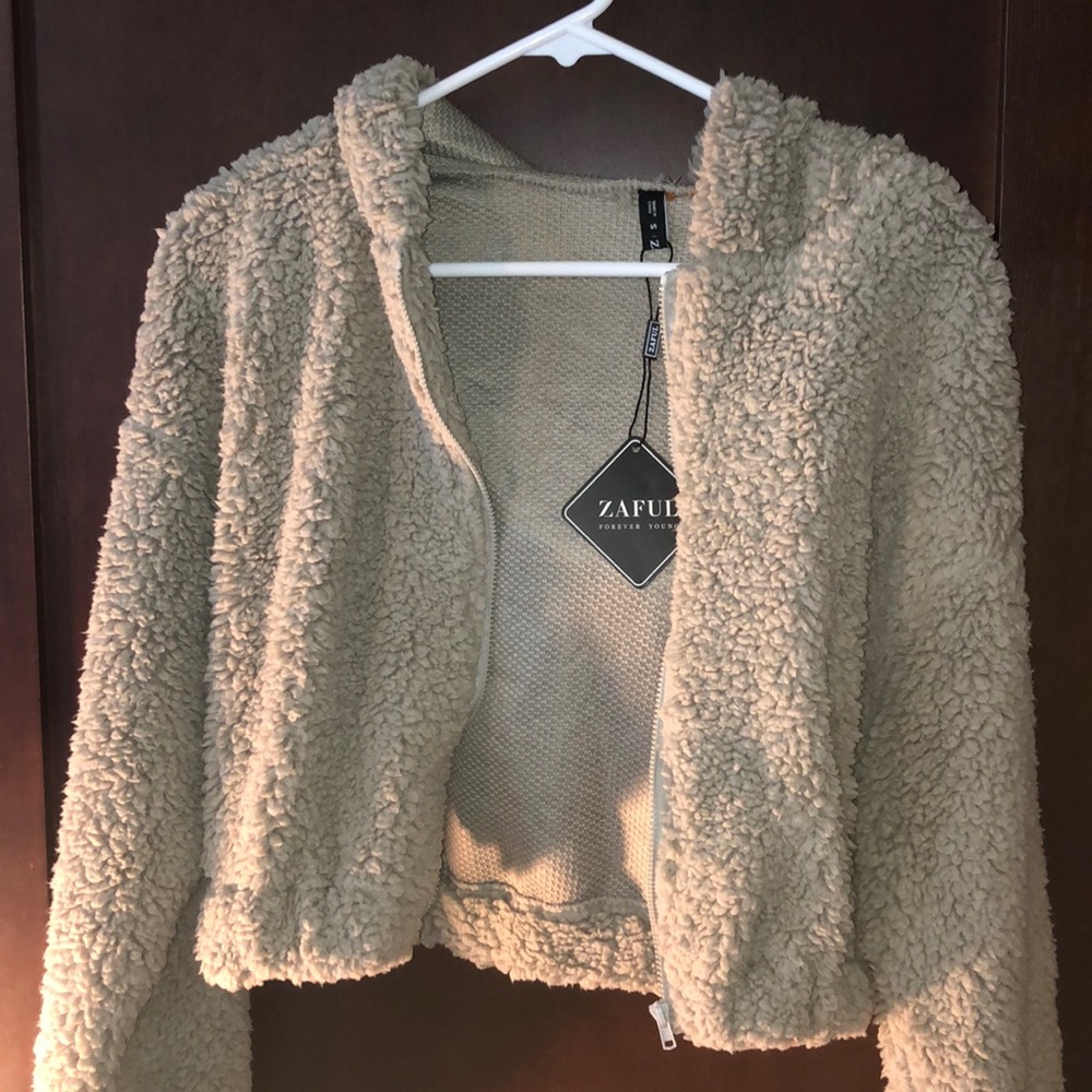 Zaful fuzzy jacket